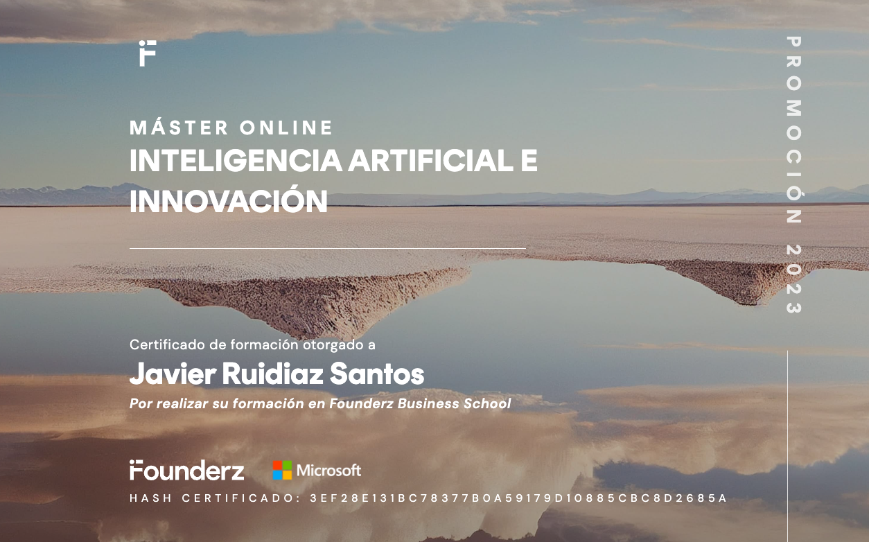 Master en Inteligencia Artificial e Innovación